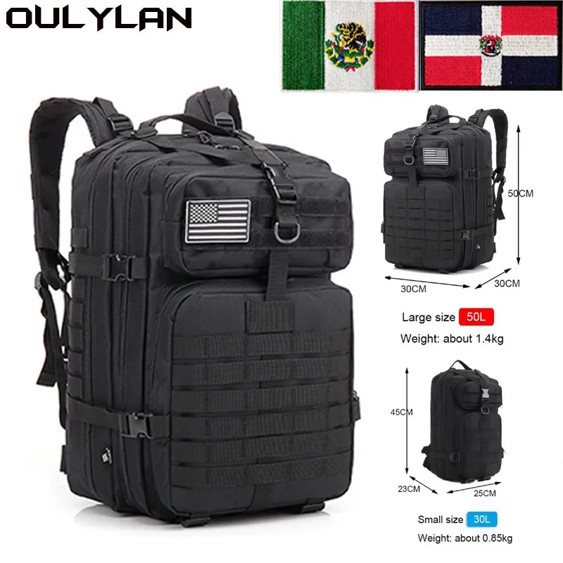 

Женский рюкзак Oulylan 30 л/50 л, нейлоновые сумки 900D, уличная сумка для походов и охоты, водонепроницаемый военный тактический рюкзак для кемпинга