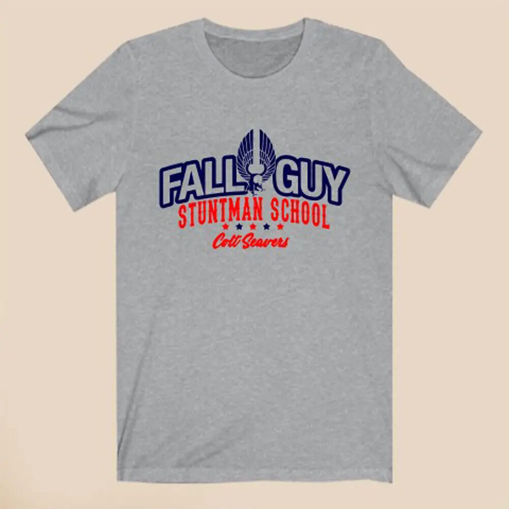 Мужская серая футболка Fall Guy Stuntman School Insignia размер S-3XL