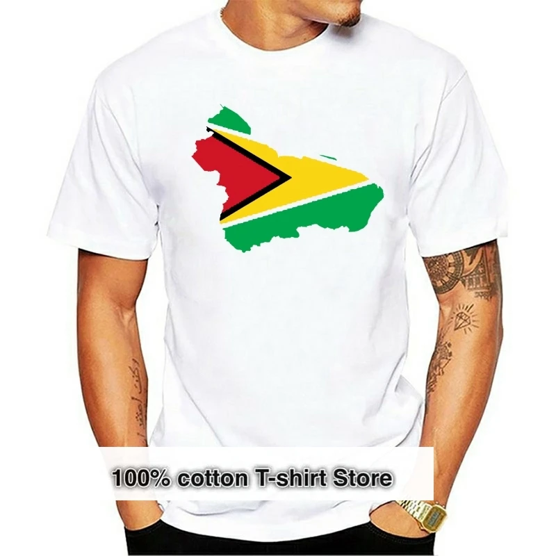 

Guyana New T-Shirt Country Flag Top City Map
