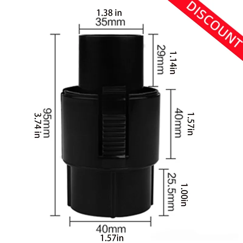 

Адаптер для шланга пылесоса, аксессуары для шланга, адаптер, соединитель для шланга пылесоса Midea 35-40 мм