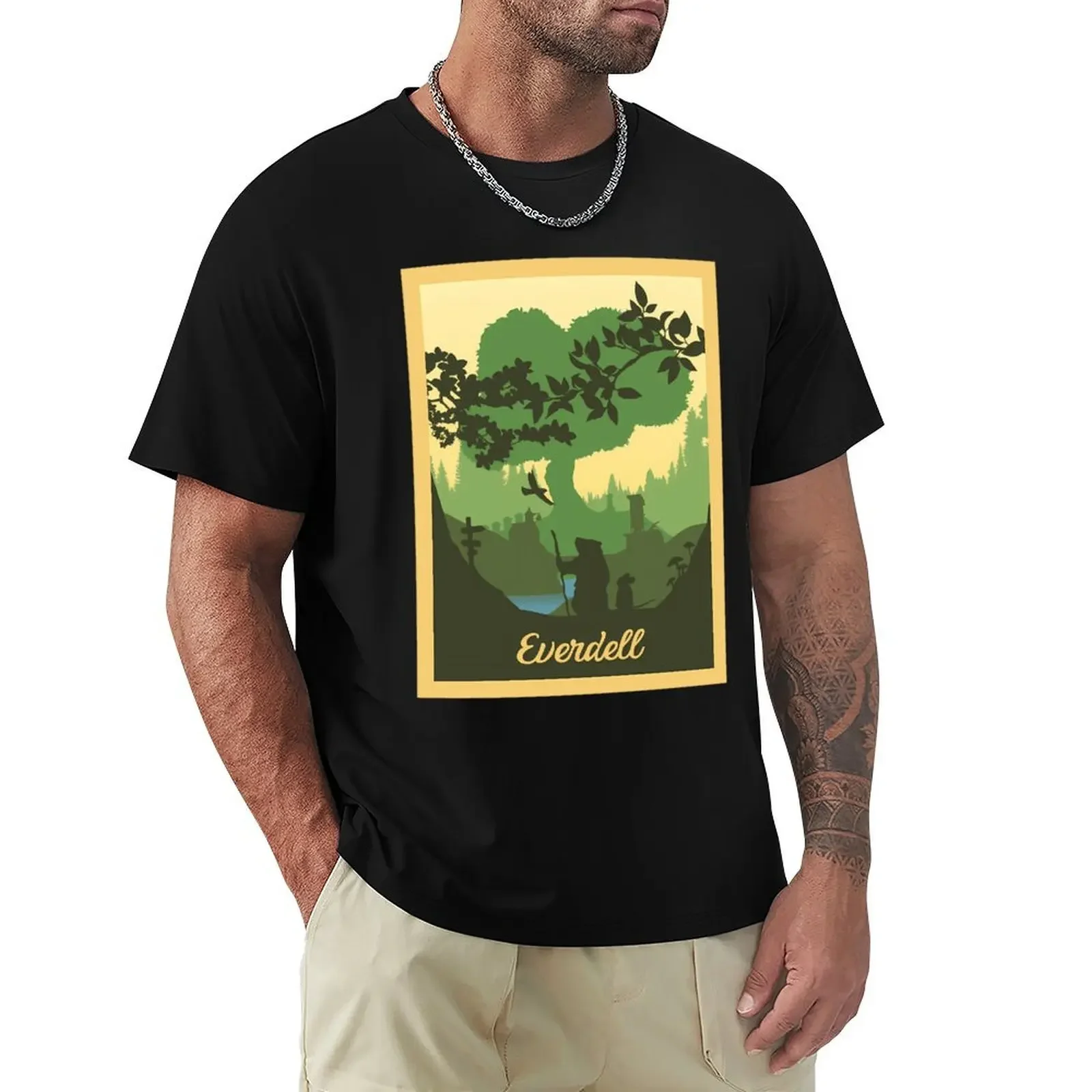 Everdell - Настольные игры Минималистичный стиль плаката для путешествий Футболка с
