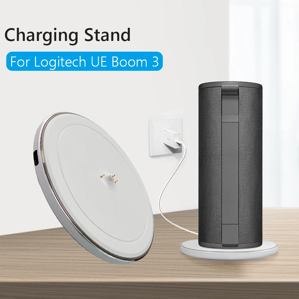 

Fast Charging Stand for Logitech Ultimate Ears Boom 3 UE Megaboom 3 Megablast Wireless Quick Charger Station Dock Power Base Hub