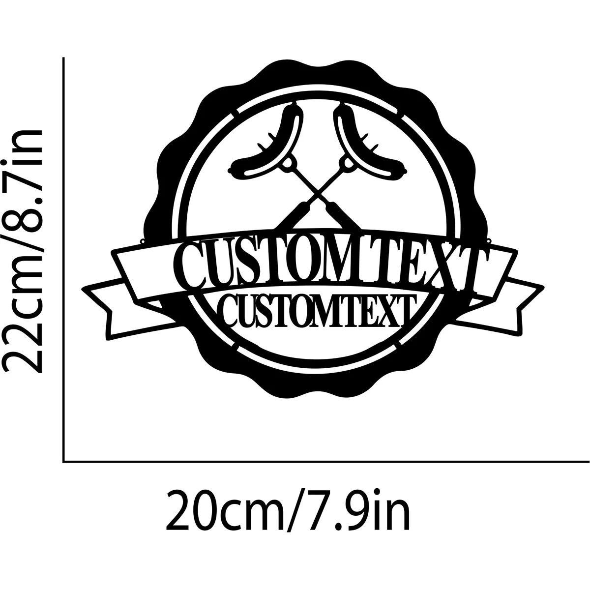 Индивидуальный персонализированный знак для барбекю гриля колбасы