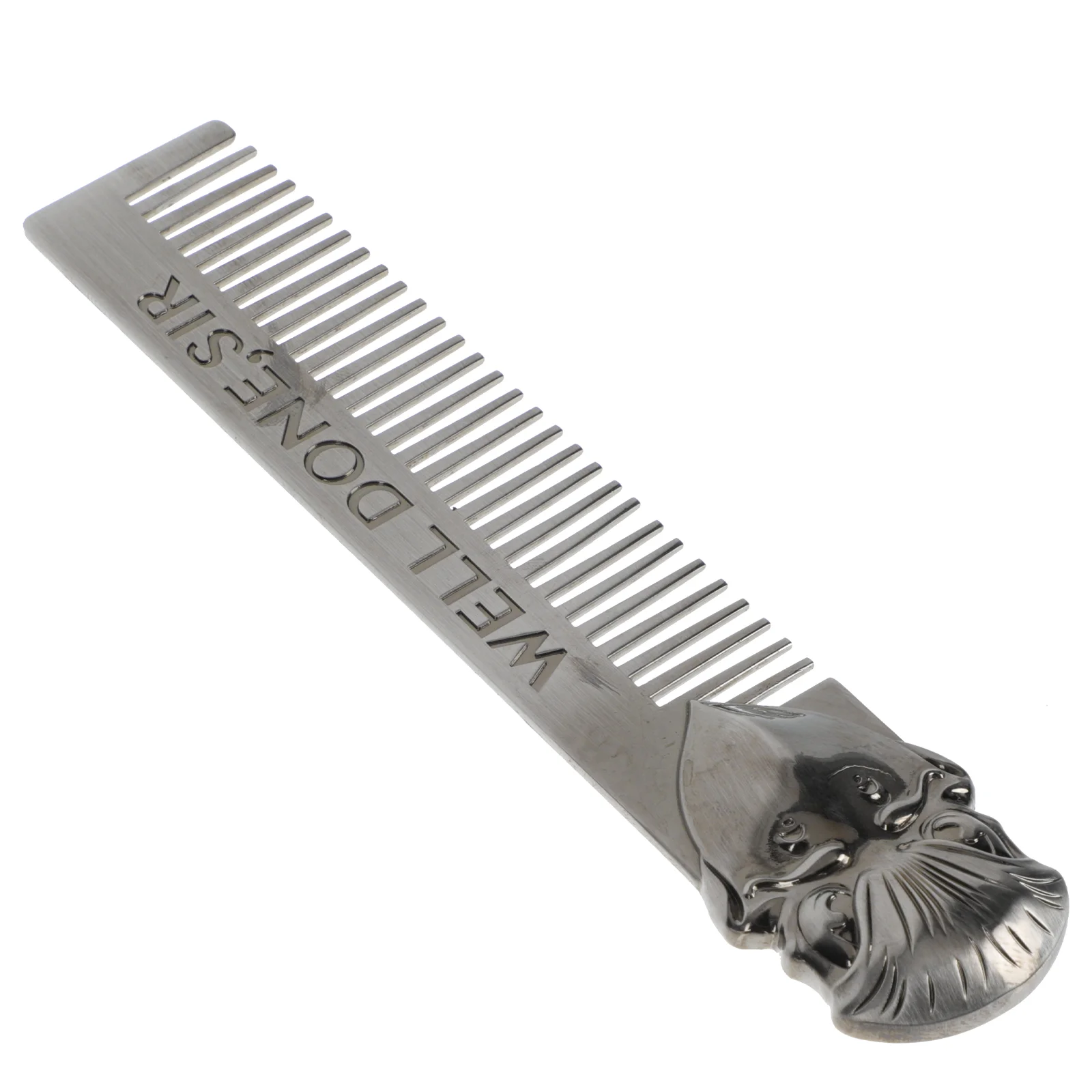 

Comb Beard Hair Brush Facial Steel Men Scrubber Stainless Mustache Grooming Man Cleansing Fine Styling Care Crow Face Barber