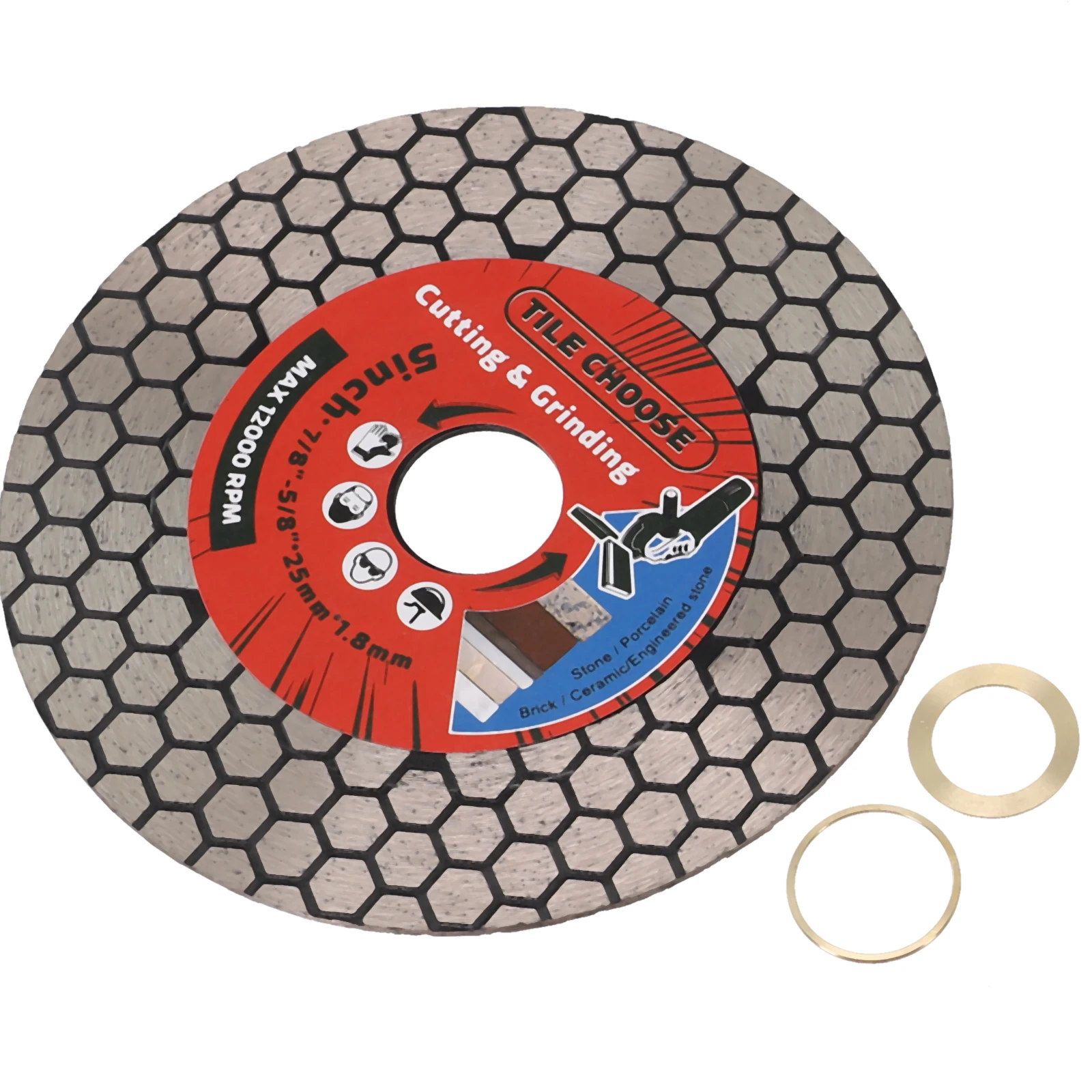 

Diamond Saw Blade Tile Cutting Disc Grinding Wheel 115/125mm 22.23mm For Porcelain Ceramic Marble Granite Cutting Angle Grinder