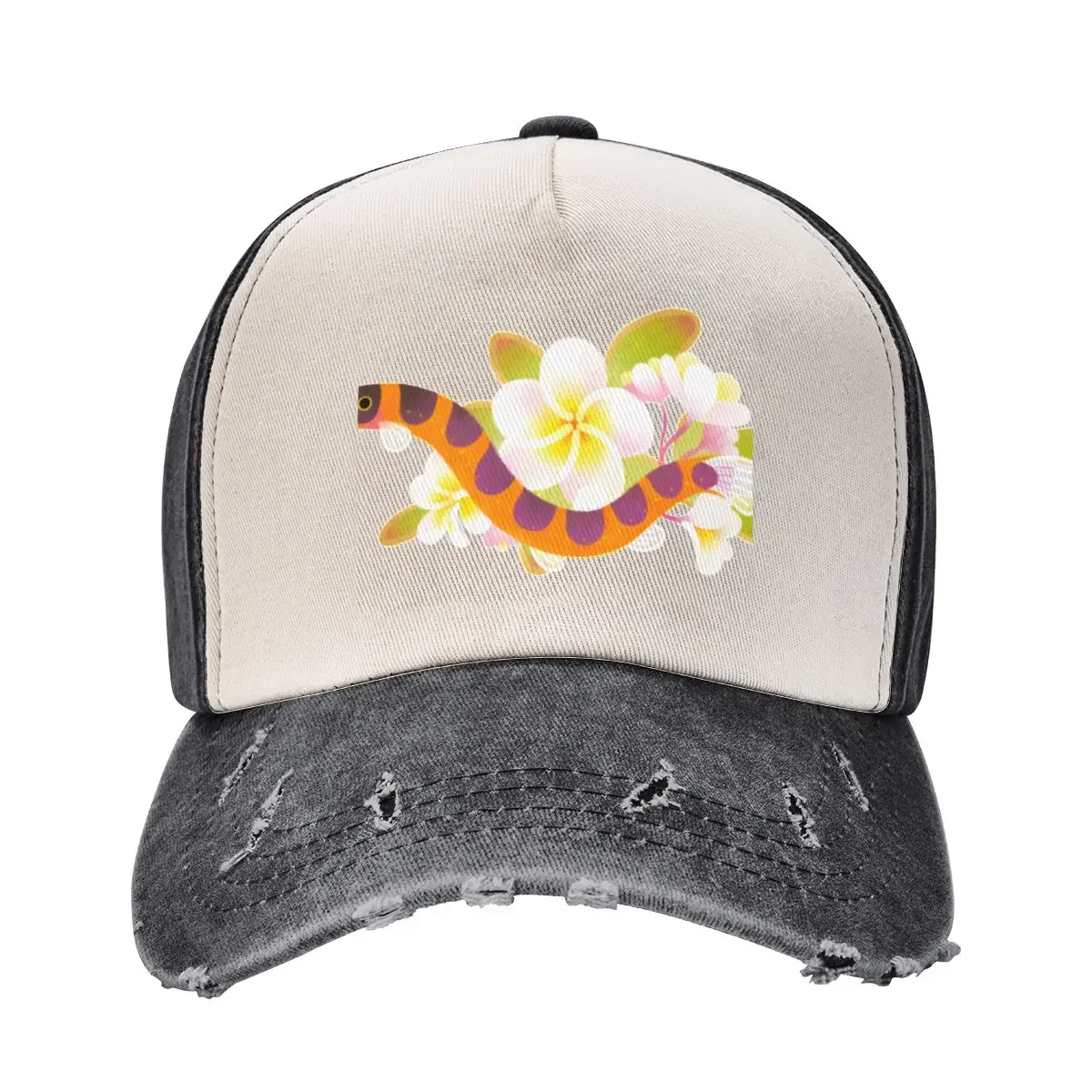 Kuhli Loach and Plumeria Бейсболка забавная шляпа летняя Мужская Женская