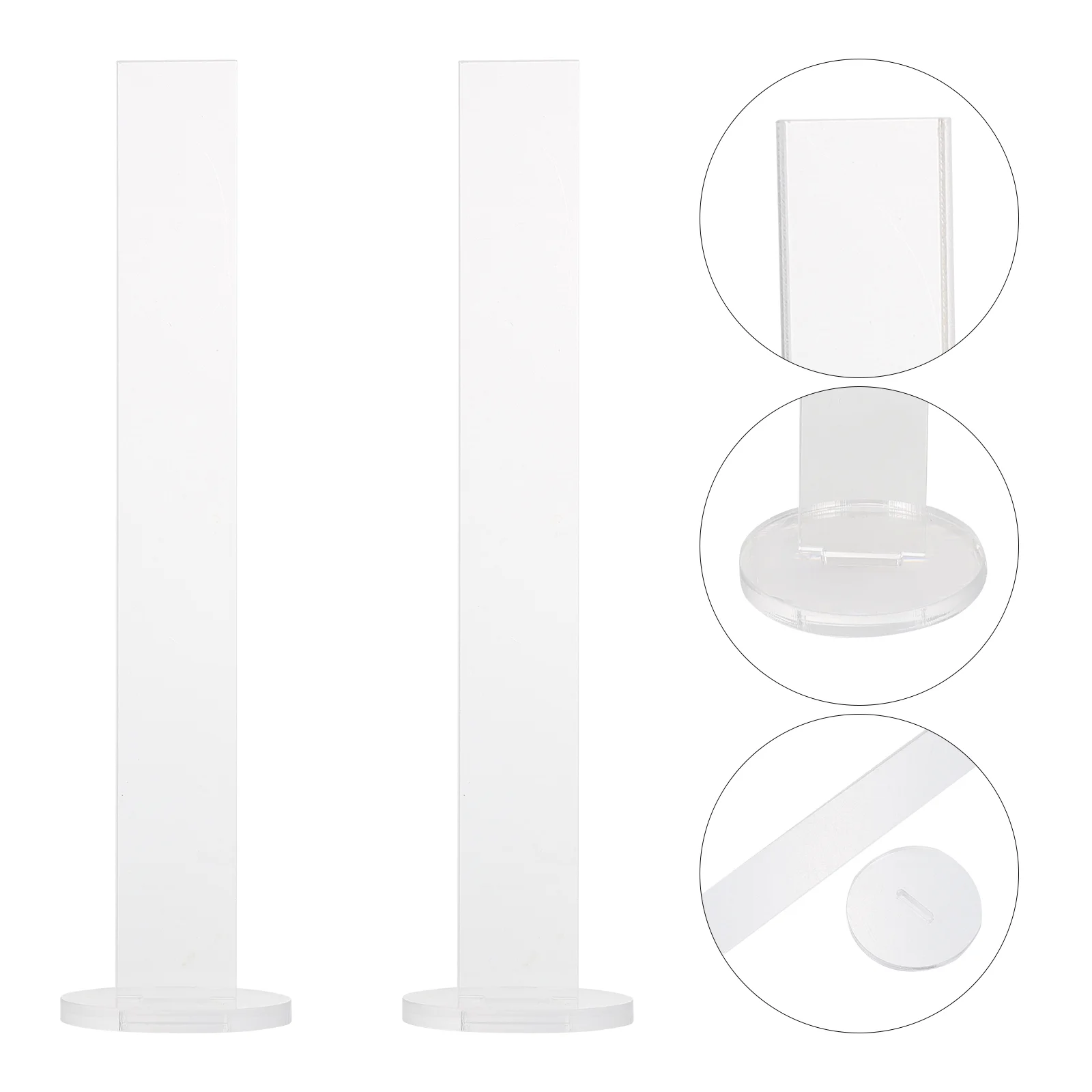 

2 Sets Tape Holder Storage Stand Washi Stands Office Acrylic Organizer Rack Display Desktop Ornaments Stickers