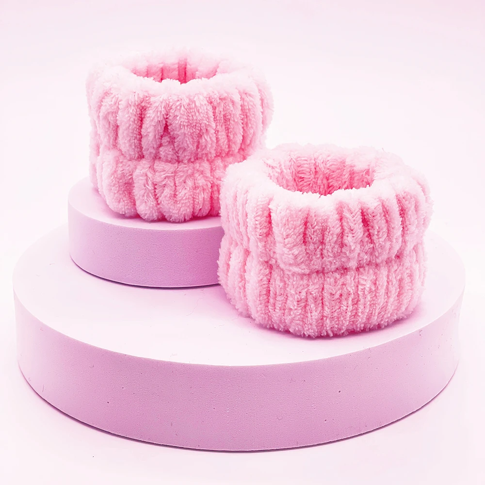 Повязка на голову женская для мытья лица обруч волос с бантом OMG 3 упаковки