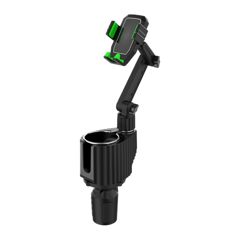

Multi-function 360 adjustable car cup tray holder long arm expandable car mount cup drinks holder with mobile phone holder