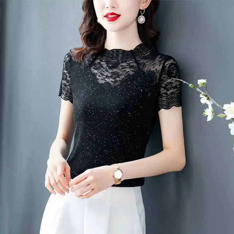 

new fashion women t shirt o-neck 2023 Regular Appliques GREY