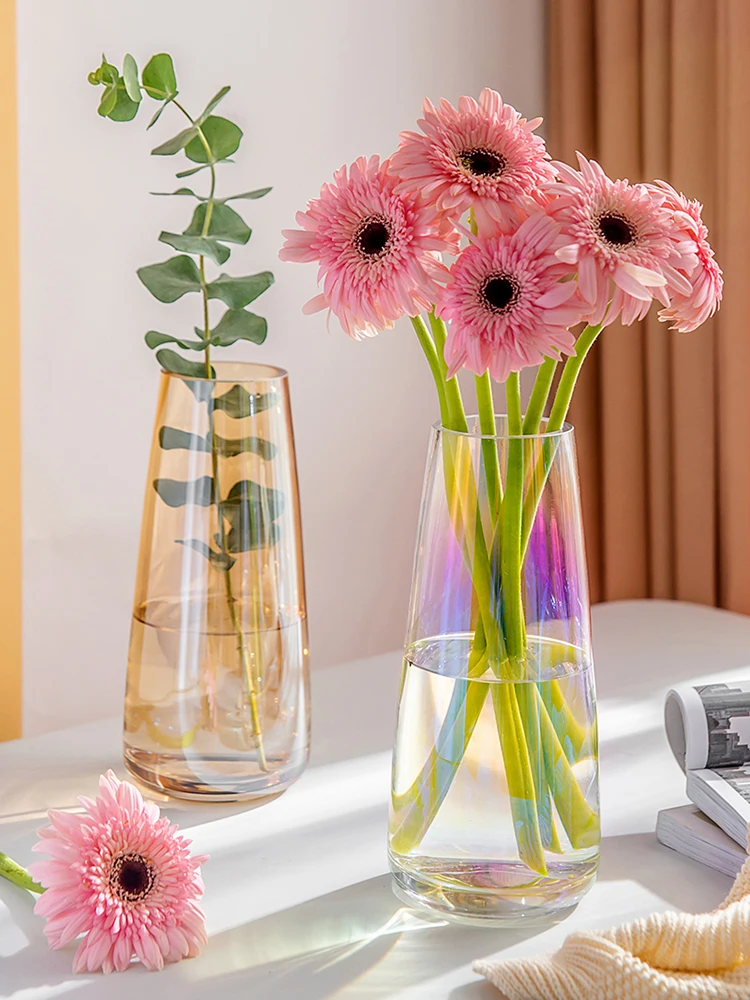 

Nordic Style Vase Home Decor Ornamento Transparent Vases Glass Flower Pot Garden Table Decoration Accessories Ваза Для Декора