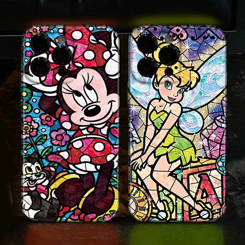 

Disney Cute Stitch minnie Phone Case For iPhone 14 13 12 Mini 11 Pro Max X XR XS MAX SE 2020 8 7 Feilin silky feel Cover