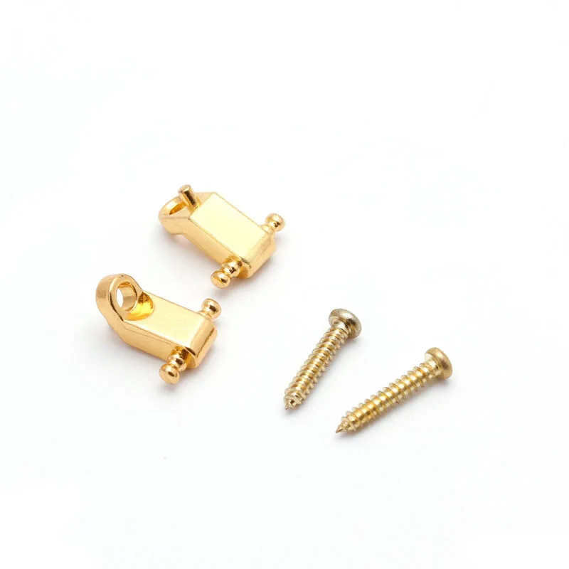 

1 Pair Gold Electric Guitar Ball Bearing Headstock Durable Press String Buckle