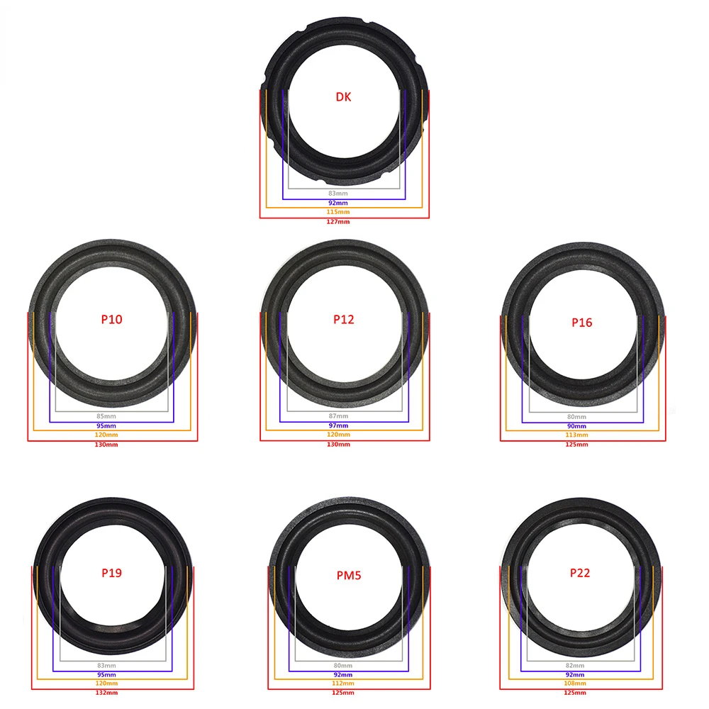 

inch Foam Speaker Surround Edge Woofer Repairing Folding Edge Subwoofer Ring DIY Repair Accessories Speaker Suspension