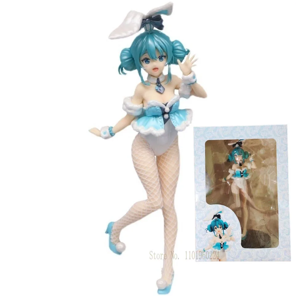 

Anime Figure Prize Miku BiCute White Bunnies Ver. Action Furyu Japaense Colletible Model Toys Boys Free Shipping Items