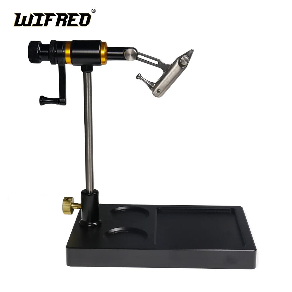 WIFREO Rotary Fly Tying Vise Strengthened Hard Jaws 360 degree Rotation precision Jig Hook Fly Tying Tools Kit WIFREO Rotary Fly Tying Vise Strengthened Hard Jaws 360 degree Rotation precision Jig Hook Fly Tying Tools Kit
