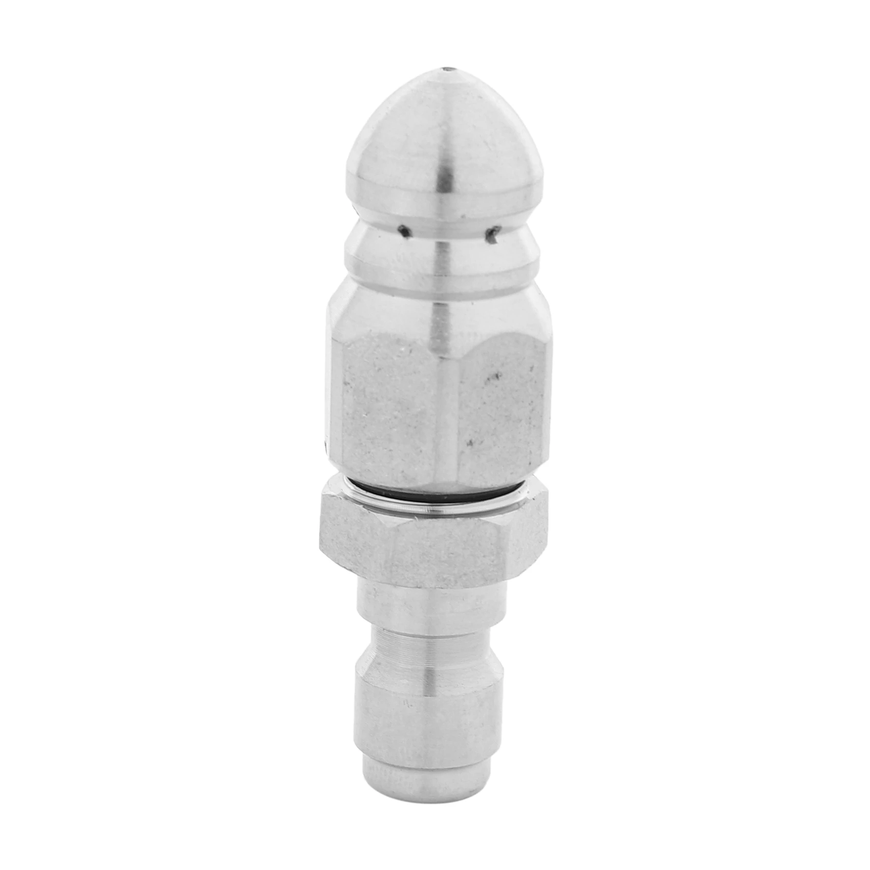 

Sewer Jetter Nozzle for Pressure Washer with 1/4 inch Quick Connect - for Drain Jetting Clog Remover 1 Front 6 Rear Jets