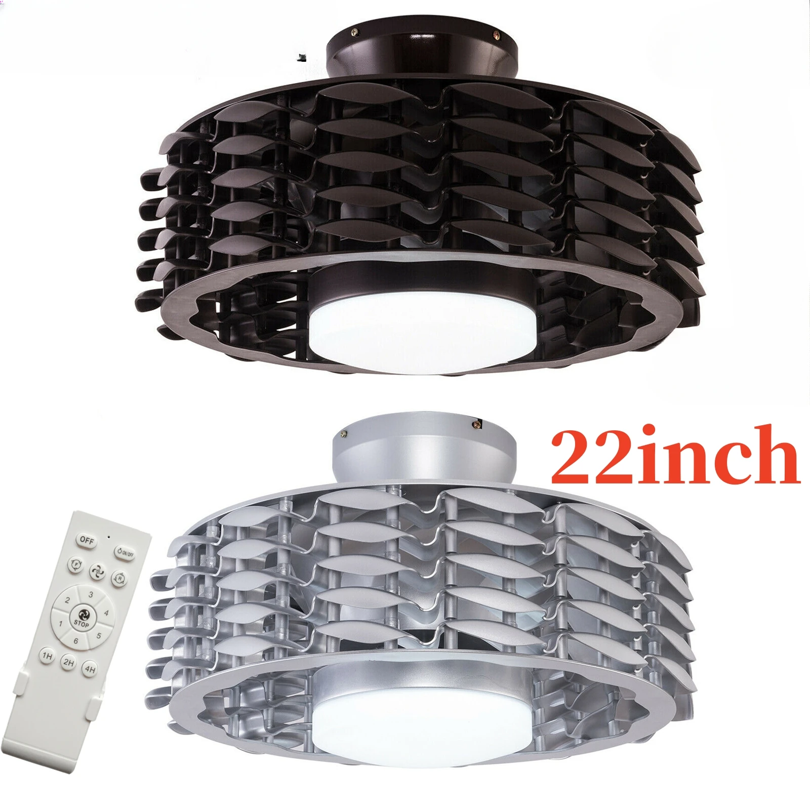 22-дюймовый безлопастной потолочный вентилятор с подсветкой и дистанционным