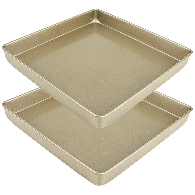

Набор антипригарных противней для выпечки, 2 шт, 11x9 дюймов, стандартная поднос для пекарни, домашней кухни, тостера, торта