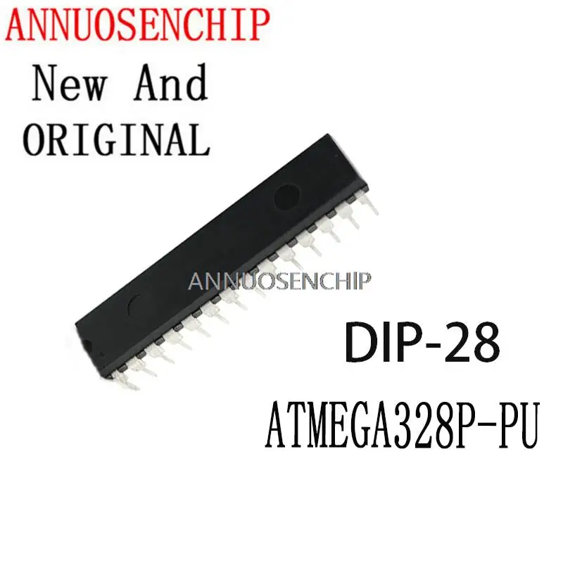 Новые и оригинальные флэш-Микроконтроллеры ATMEGA328, микроконтроллер MCU AVR, 32K, 20 МГц, флэш-память DIP-28, 1 шт.