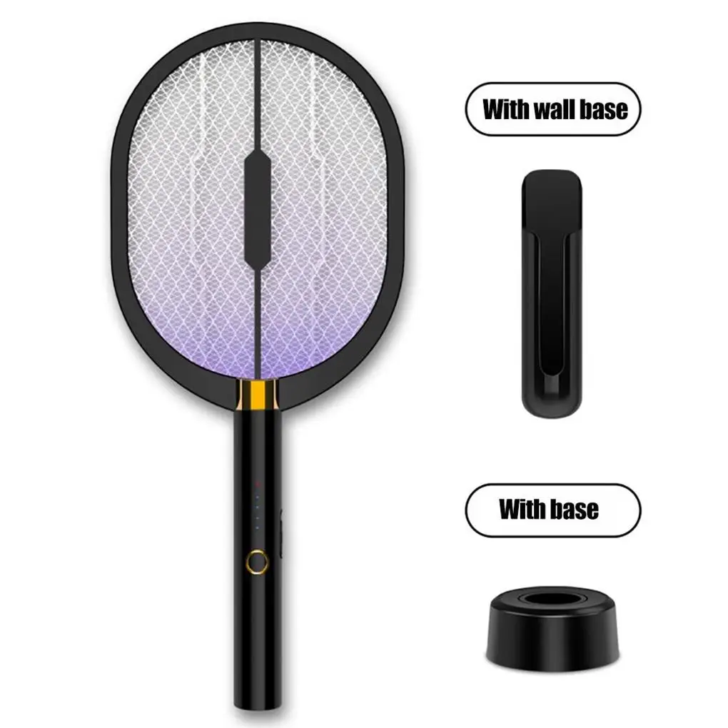 

Bug Zapper Mosquito Swatter 2 in 1 Electric Mosquito Zappers USB Rechargeable Electric Fly Swatter for Home Outdoor