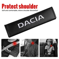 1pcs carbon fiber seat belt covers car shoulder pad protector cushion for renault dacia duster clio 4 3 megane 2 captur kadjar