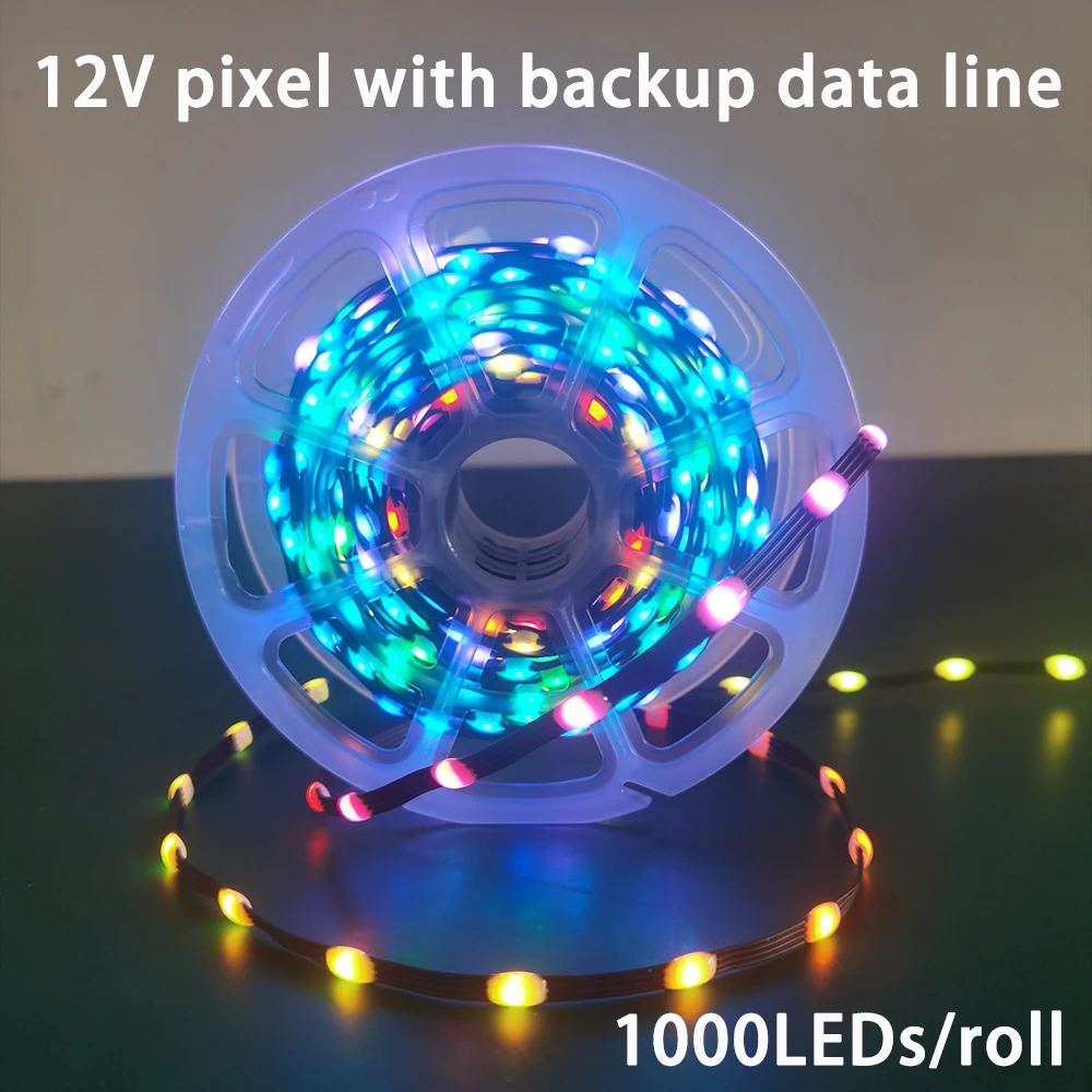 1000 светодиодов 12 В постоянного тока WS2815 4 контакта резервная линия передачи