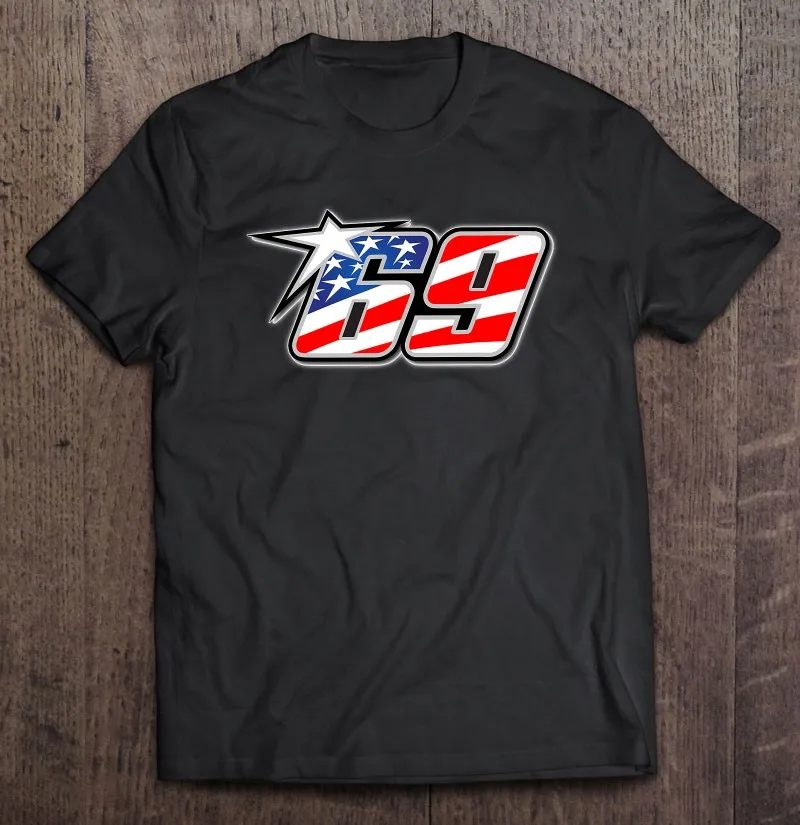 

Футболка мужская оверсайз с принтом в виде цифр 69 и звезд