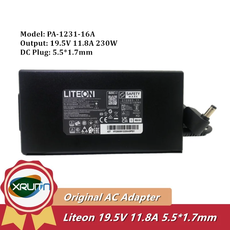 

Подлинный Liteon 19,5 V 11.8A PA-1231-16A 230W AC адаптер Зарядное устройство для ноутбука Acer блок питания 5,5*1,7 мм