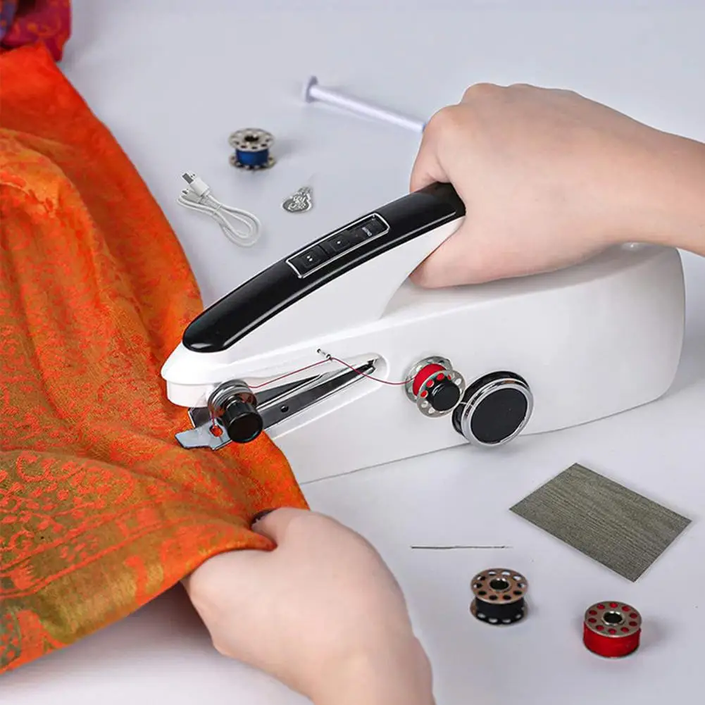 

Electric Sewing Machine Battery-operated Handheld Sewing Machine Speed Adjustable Mini Stitcher for Quick Simple Operation Mini