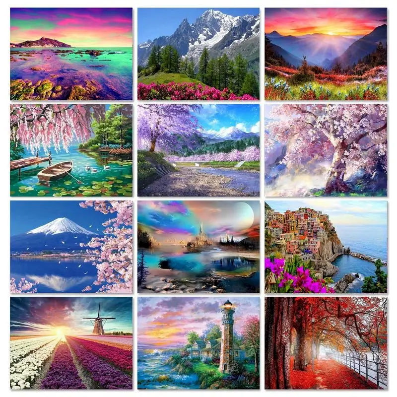 

Картина маслом по номерам «сделай сам», украшение для спальни, гостиной, детской комнаты, ручная роспись, Настенная картина, уникальный пода...