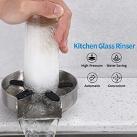 stainless steel cup washer bar glass rinser automatic high pressure bar kitchen beer milk tea cup cleaner sink accessories