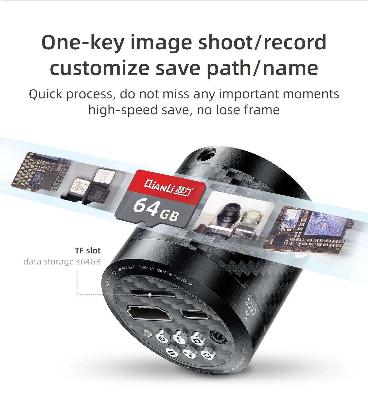 Промышленная камера MEGA-IDEA CX60 CMOS 4K Premiun изображение высокого разрешения для