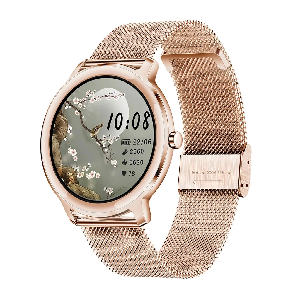 

2022 Super Slim Smart Watch Women Full Touch HD Colorful Screen Smartwatch For Women Heart Rate Monitor For Android IOS