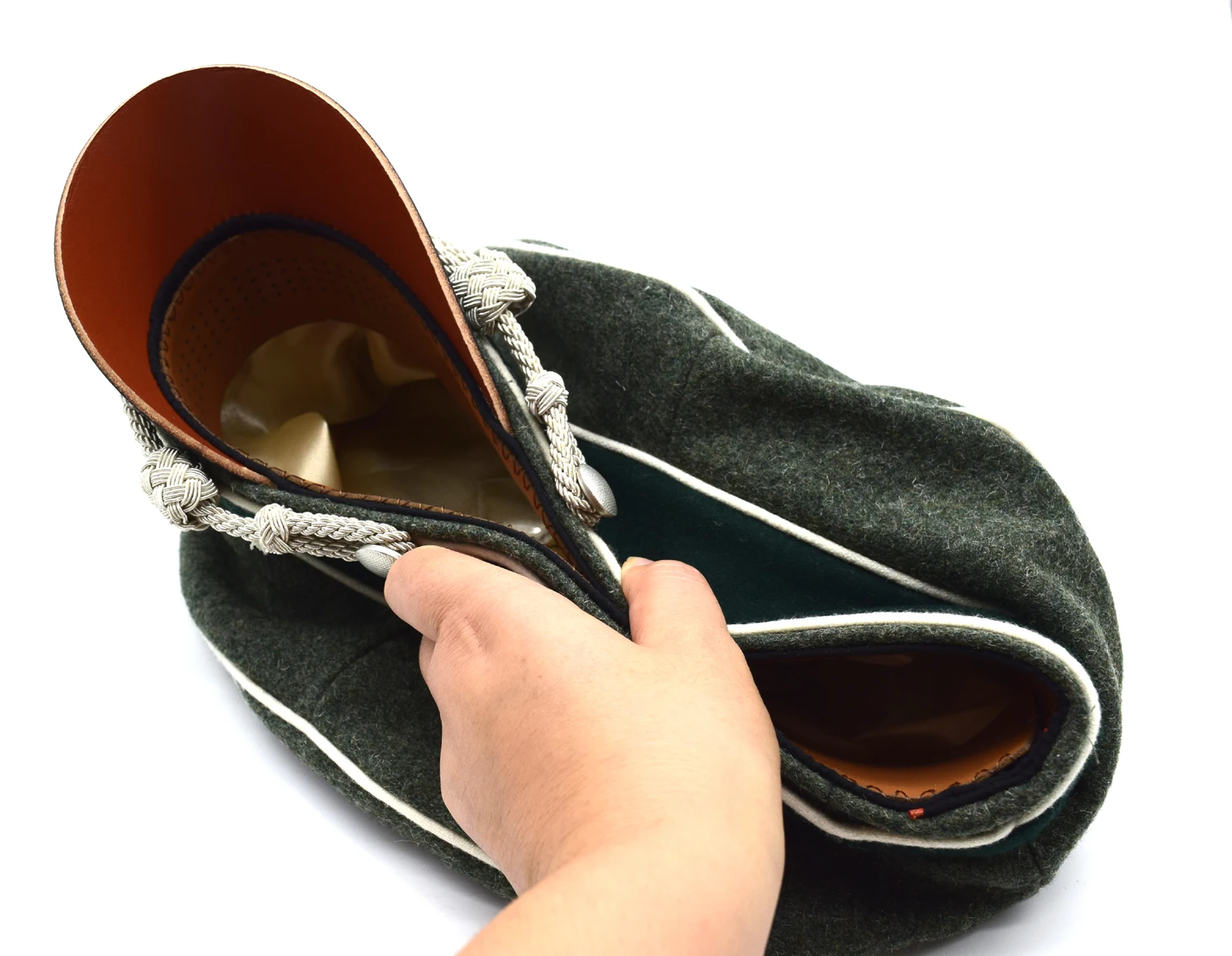 Реплика немецкой дробилки Второй мировой войны шерстяная шляпа с белой трубкой