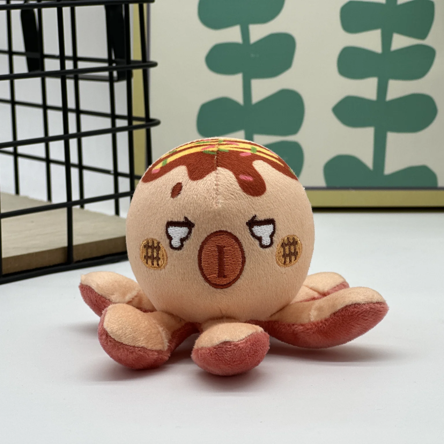 

7cm Mini Decompression Funny Expression Octopus Plush Doll High Quality Indoor Decoration Doll Surprise Gift