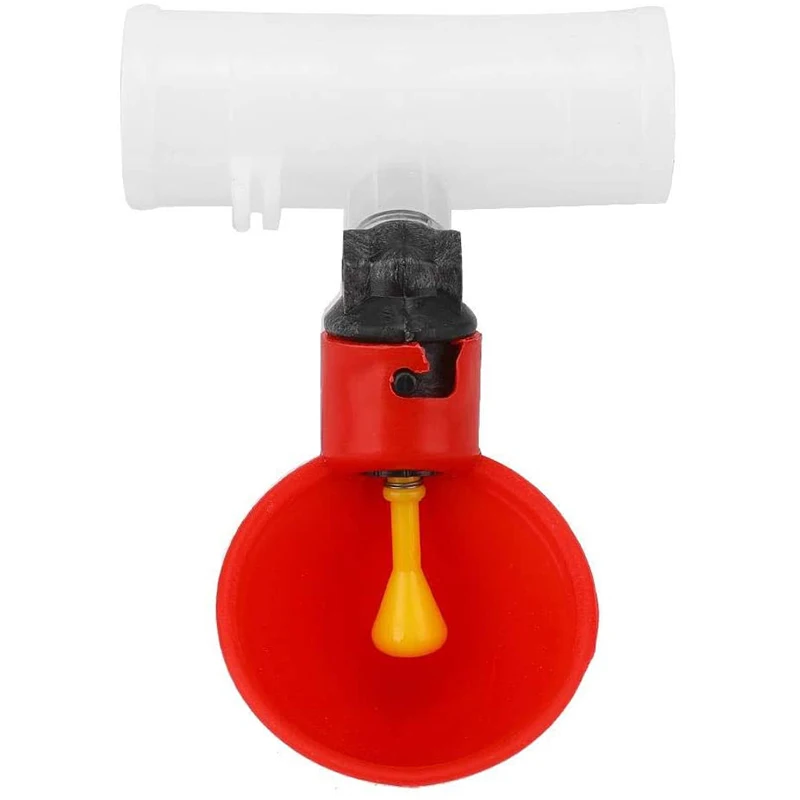 10 шт. автоматическая поилка для цыплят из красного пластика