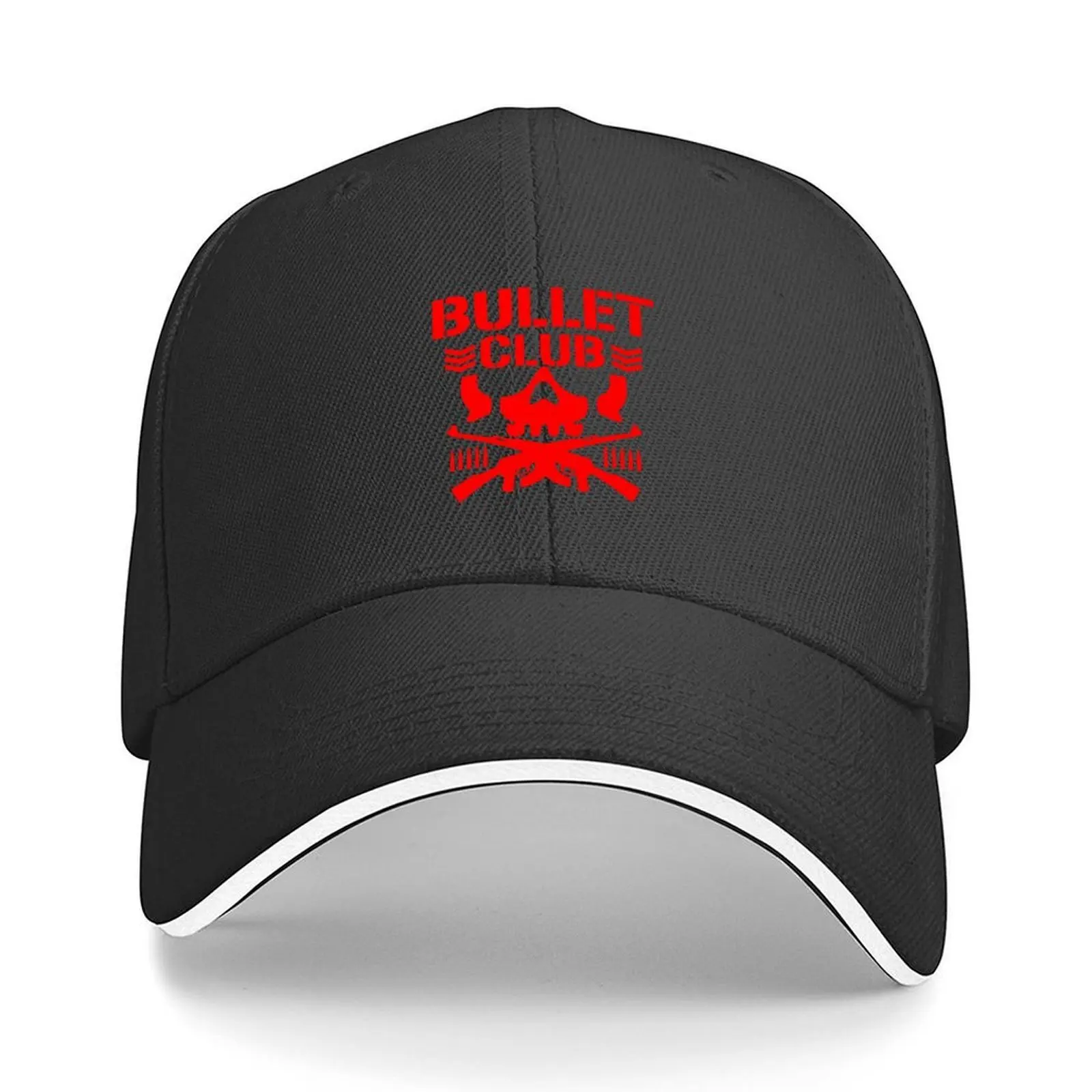 Фото Bullet Club Machine Gun (красная версия) Бейсбольная кепка Bobble Hat Hat Роскошные брендовые зимние шапки для мужчин Шапка мужская Женская 2025 Мужская №1