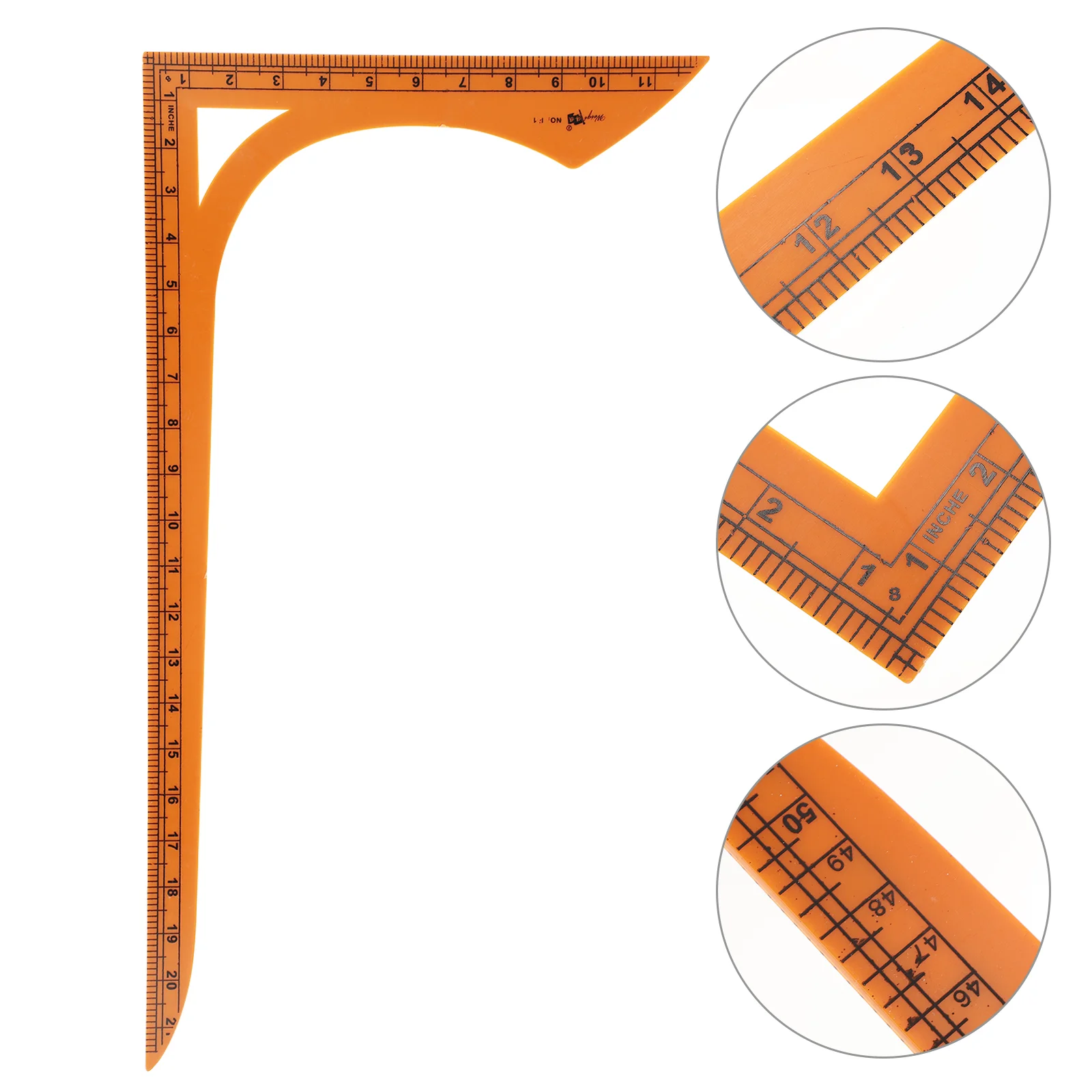

Ruler Sewing L Square Curve Shape Shaped Tailor Gauge Drawing Clothing Measuring Quilting Tools Hip Carpenter Craft Tailors