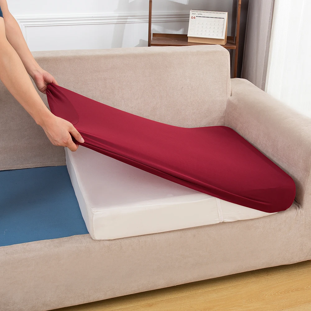 Однотонный эластичный чехол для дивана чехлы в гостиную моющийся съемный кресла