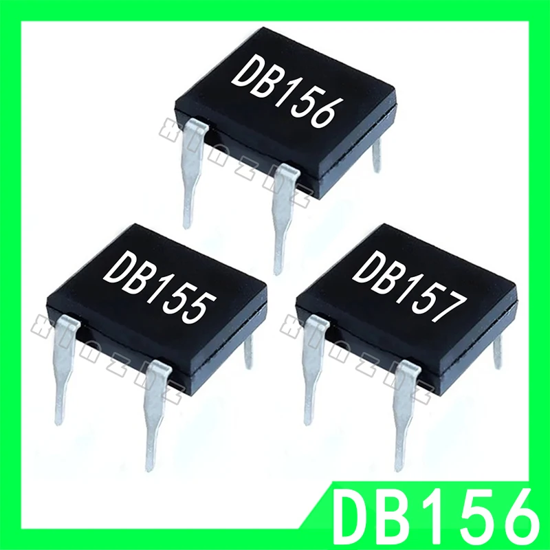 

20PCS DB155 DB156 DB157 100% New Single-Phase Bridge Rectifiers DIP-4