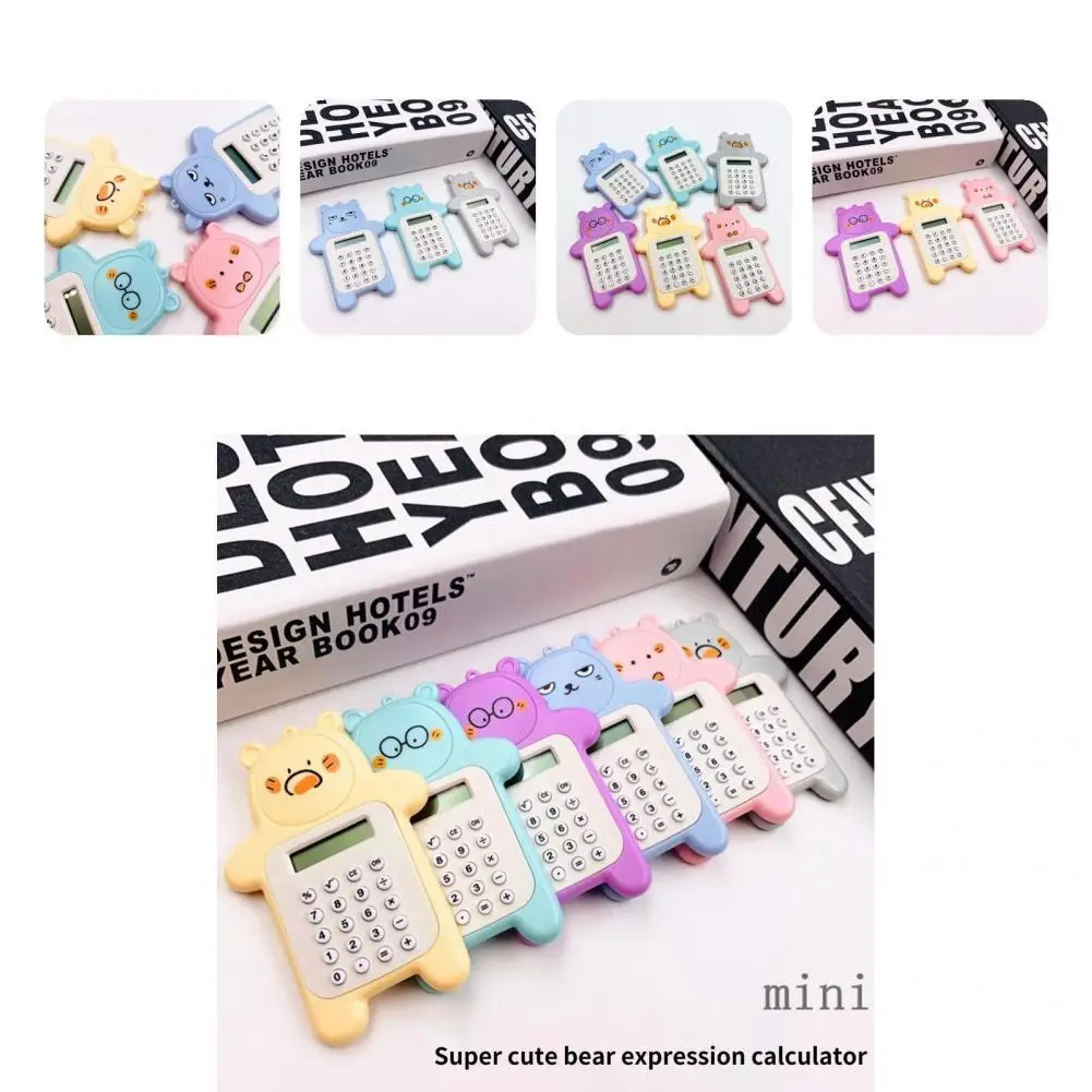 

Excellent Plastic Delicate Playful Expression Exam Calculator School Supplies Cute Calculator Mini Calculator