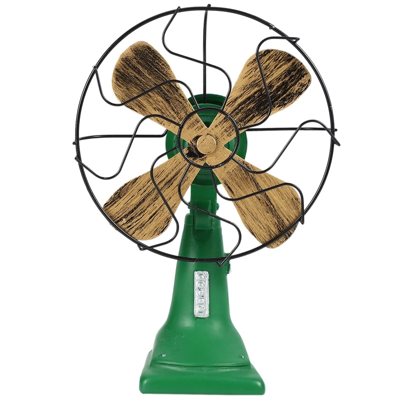 

Retro Nostalgic Fan Home Vintage Fan Miniature Europe Style Figurines Home Decor