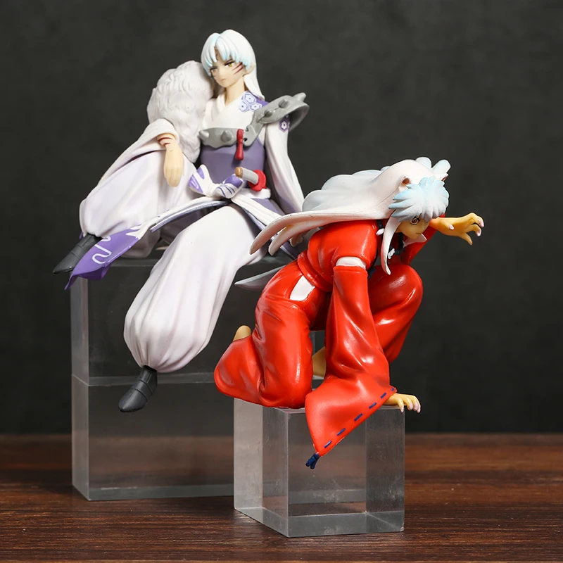 

Inuyasha Sesshoumaru Noodle Stopper Figure Doll PVC Desktop Toy Model for Colletible