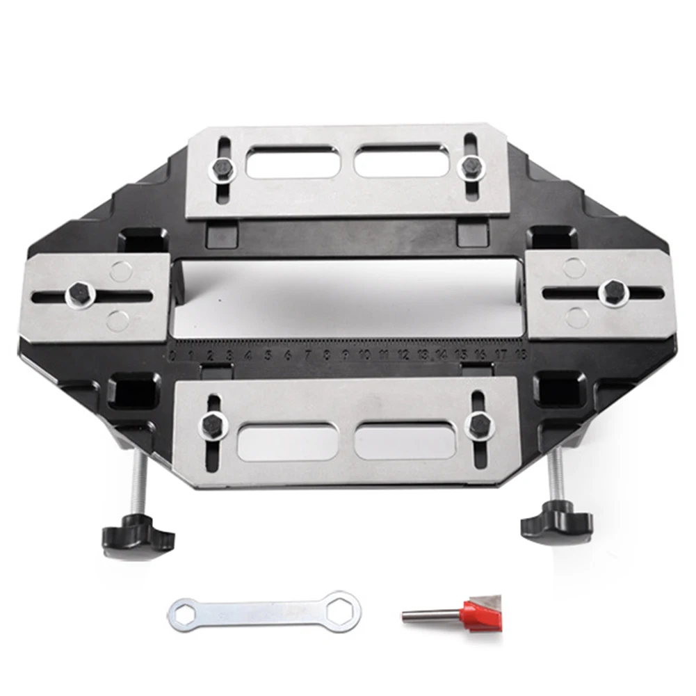 

Wooden Door Slotting Positioner Multi-function Rubber Non-slip Installation Lock Fixed Drilling Tools for Slotting Hinge