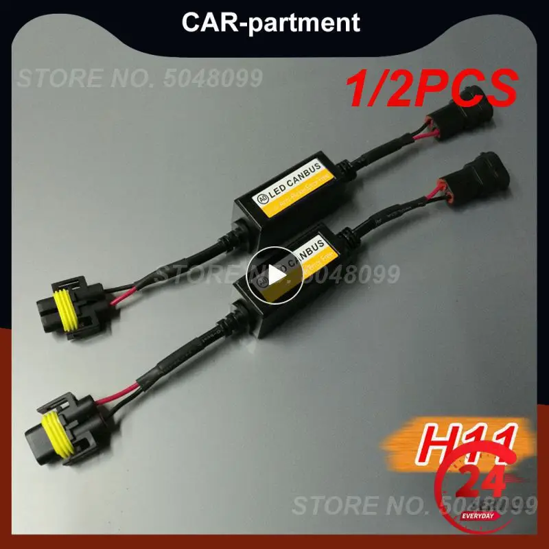 1/2 шт. H4 H7 9005 9006 9012 светодиодный адаптер декодера Canbus противомерцающий жгут лампы