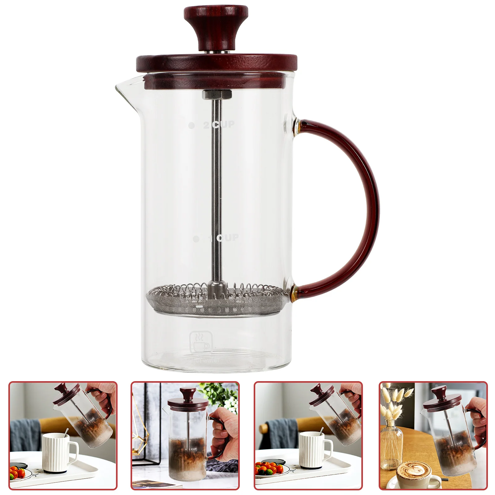 

Convenient Manual Reusable Coffee Bubbler Practical Coffee Pot Coffee Bubbler Coffee Kettle for Kitchen