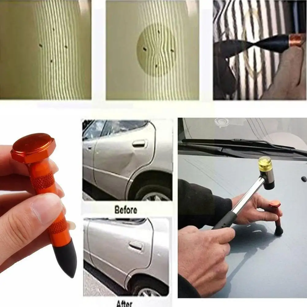 

Paintless Hail Dent Repair Removal Kit Metal Pen 9 Knockout Repair Dent Tool Combo Removal Piece Dent Pen Repair Paintless J7U3