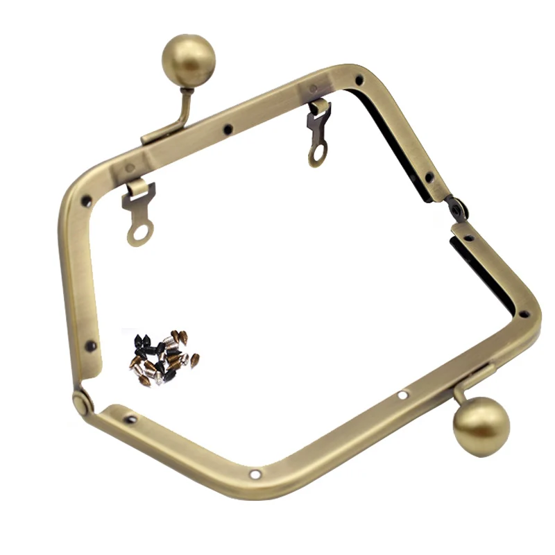 2022 Wallet Closure Metal Wallet Frame Trapezoid DOY New Screw For Wallet Kiss Lock Handle Ladies Shoulder Bag Frame Accessories