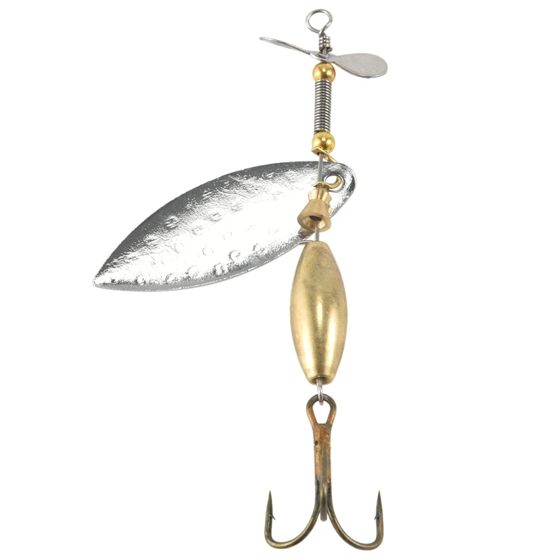 

Lot 5 Sinking Spinner Spoon Bait Fishing Lure Artificial Hard Bait For Trout Bass Pike Fishing Tackle Equipment 15G/9.8Cm